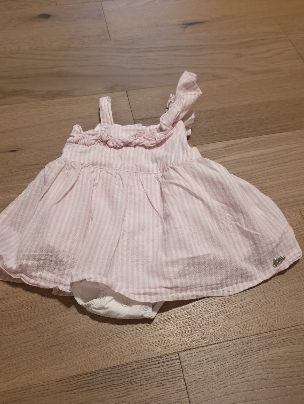 Cielito Pink Striped Baby Dress